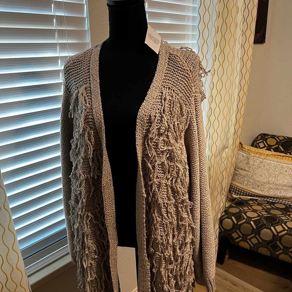 Brown cardigan